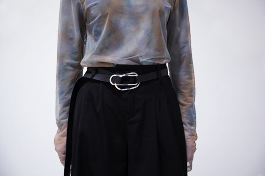 GUNTA chic pull-through calfskin belt by CLINQ